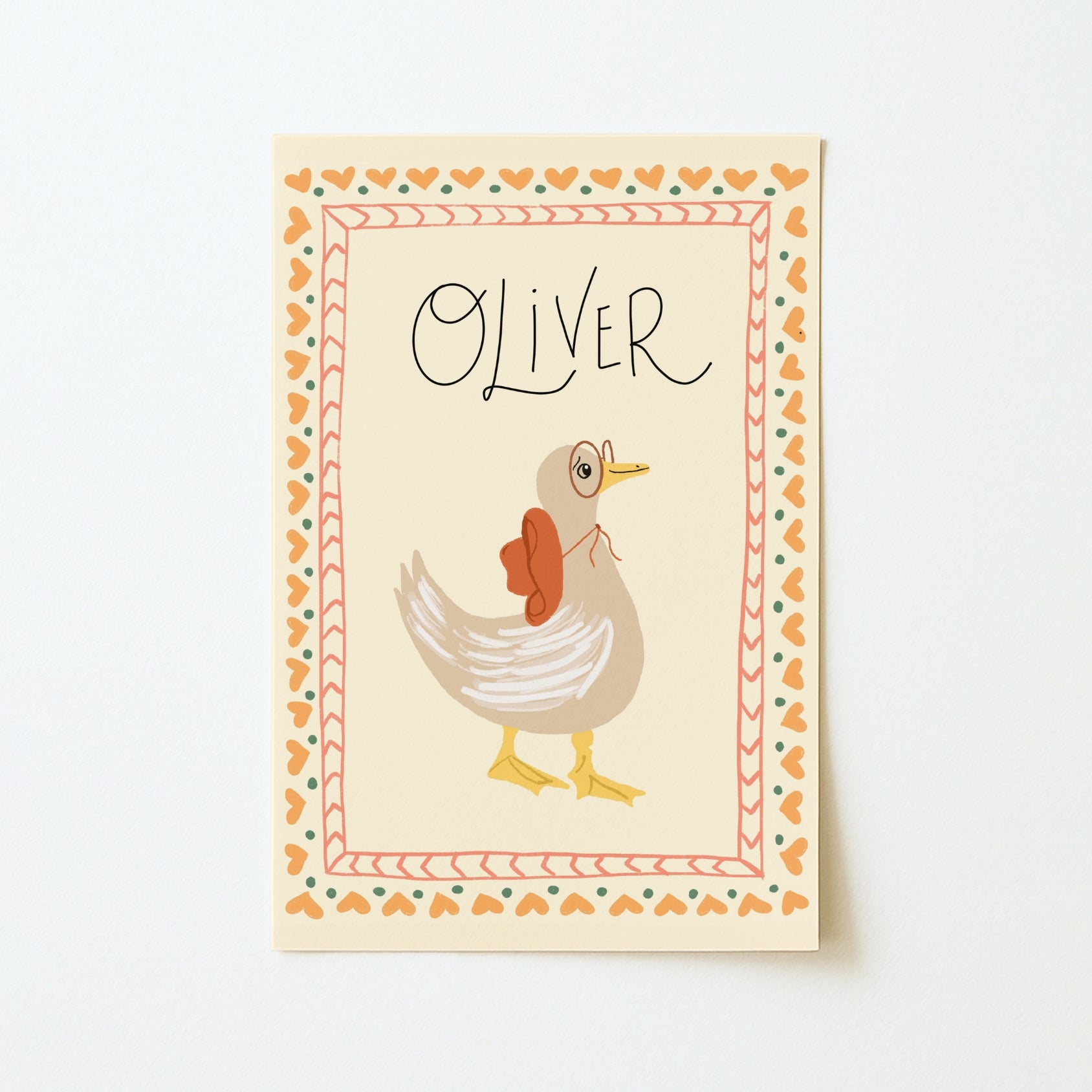 Personalized Goose Nursery Wall Art