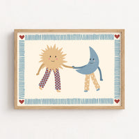 Sun And Moon Nursery Wall Art