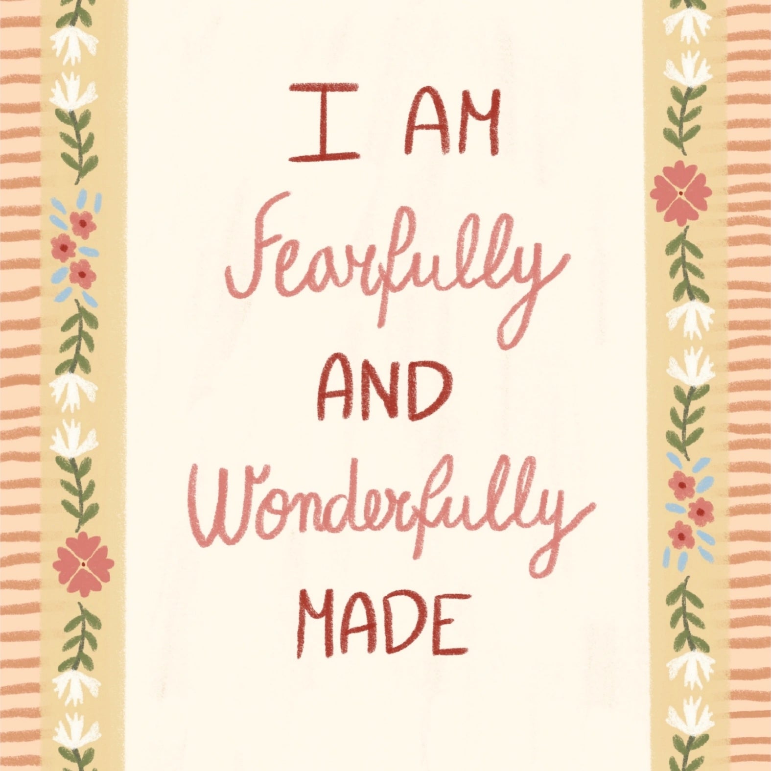 Je suis une créature merveilleuse et admirable