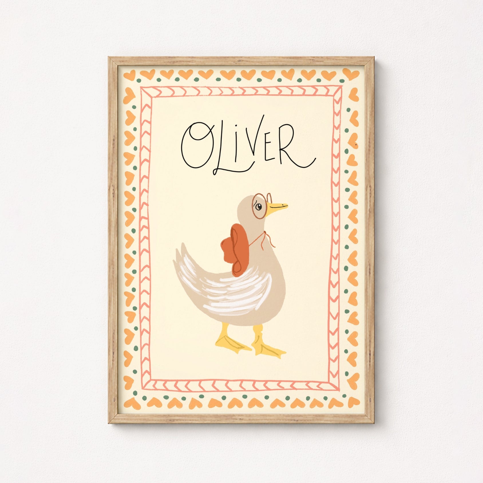 Personalized Goose Nursery Wall Art