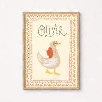 Personalized Goose Nursery Wall Art