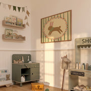 Whimsical Baby Bunny Decor – Décoration murale pour chambre de bébé et d’enfant