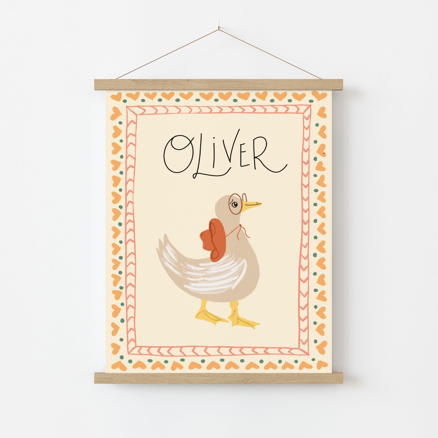 Personalized Goose Nursery Wall Art