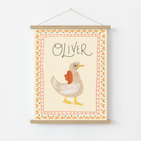 Personalized Goose Nursery Wall Art