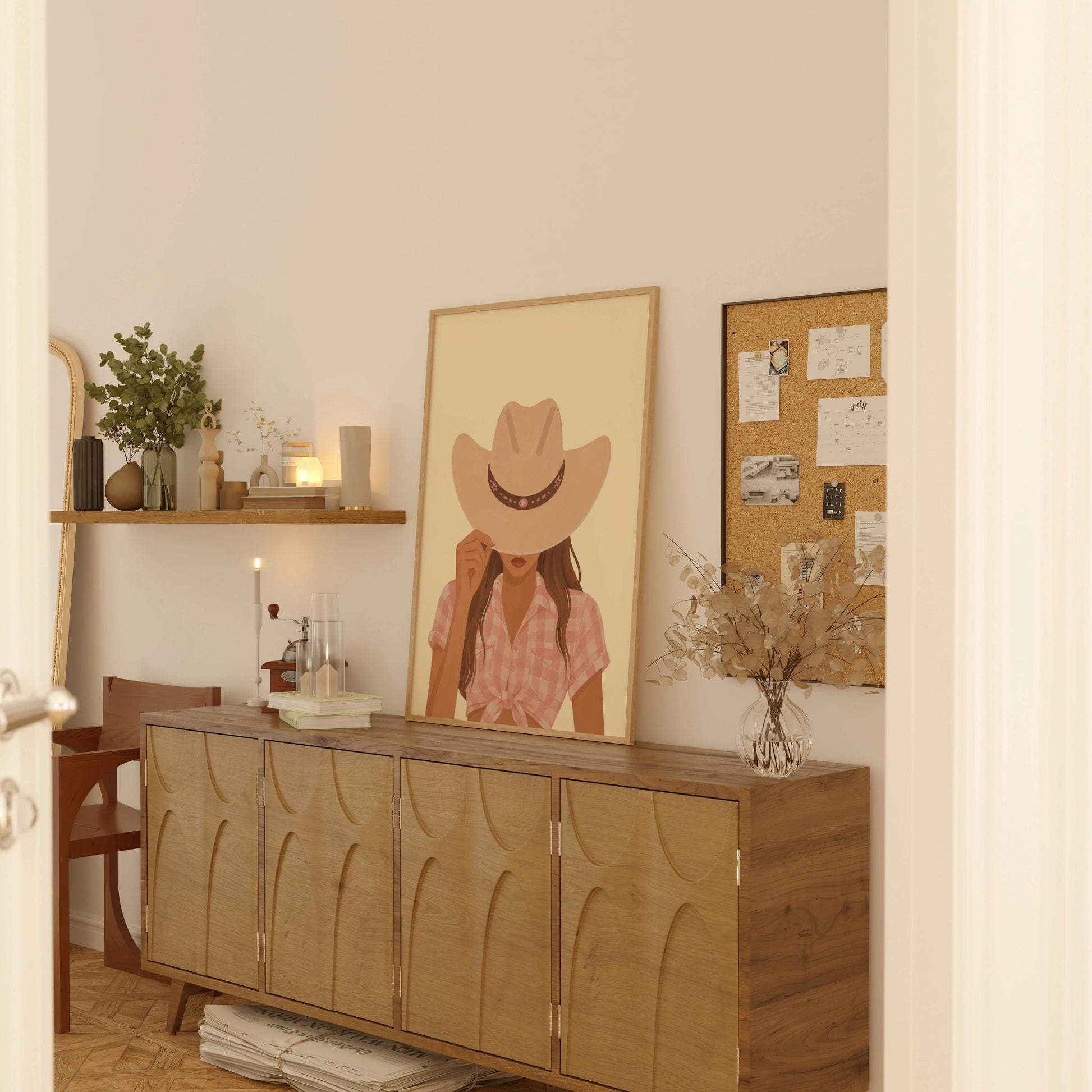 Western Girl Wall Art