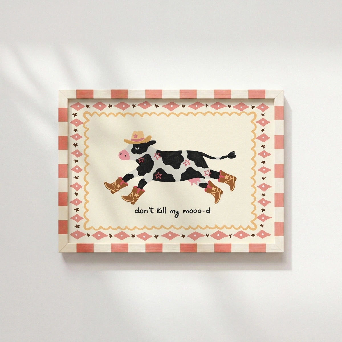 Poster di mucca western