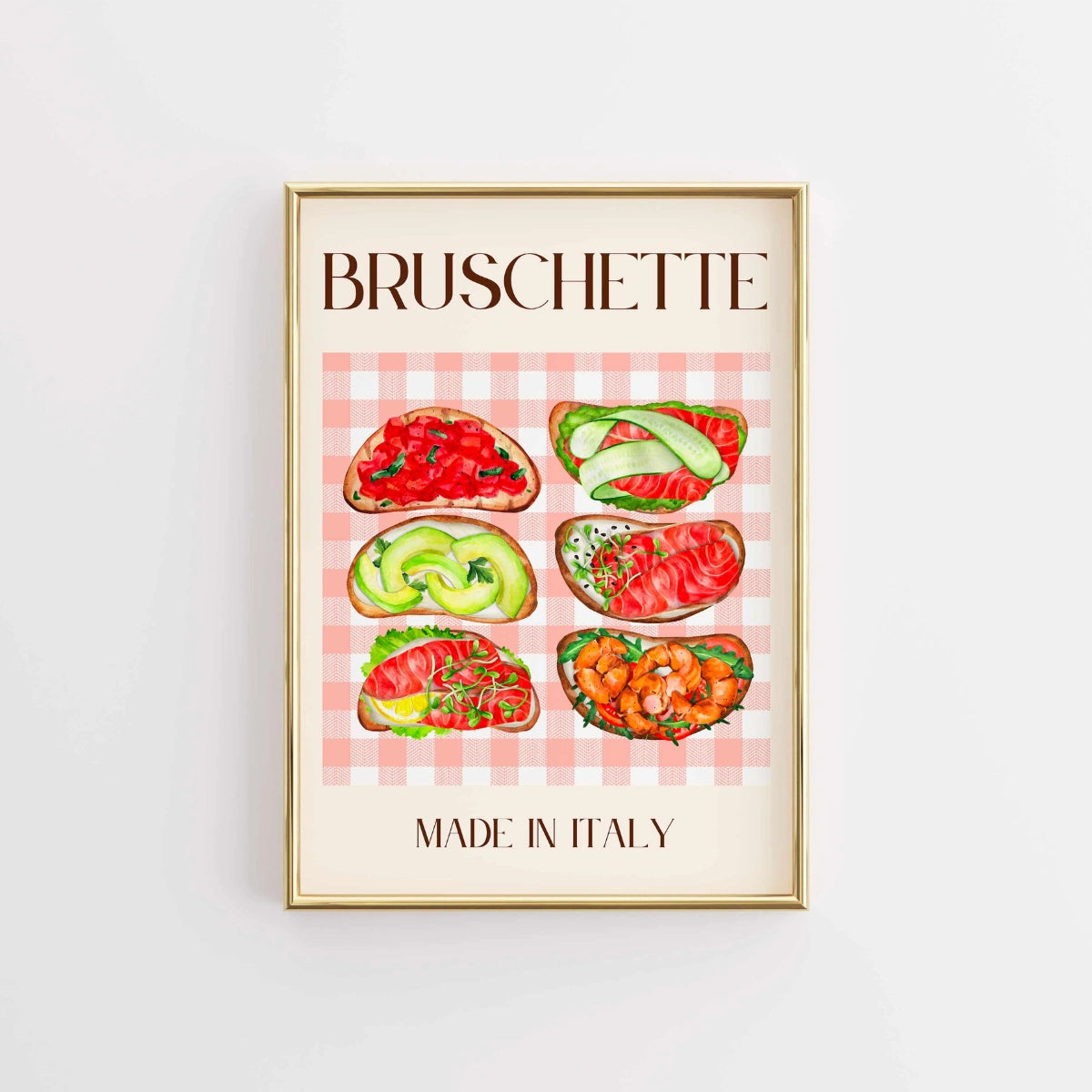 Bruschetta Wall Art – Italian Kitchen Decor