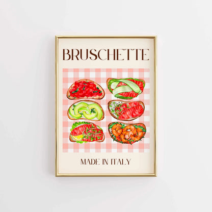 Bruschetta Wall Art – Italian Kitchen Decor