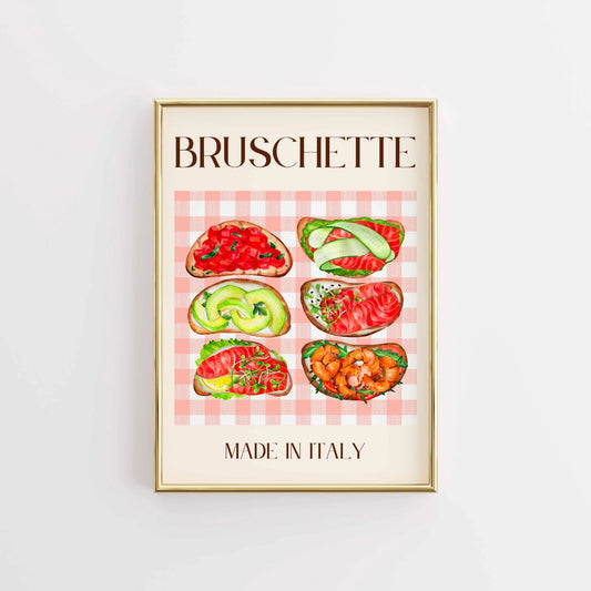 Bruschetta Wall Art – Italian Kitchen Decor