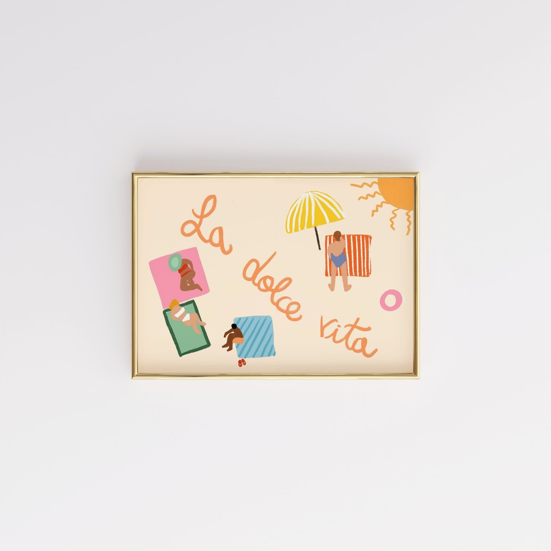La Dolce Vita – Playful Italian Beach Print