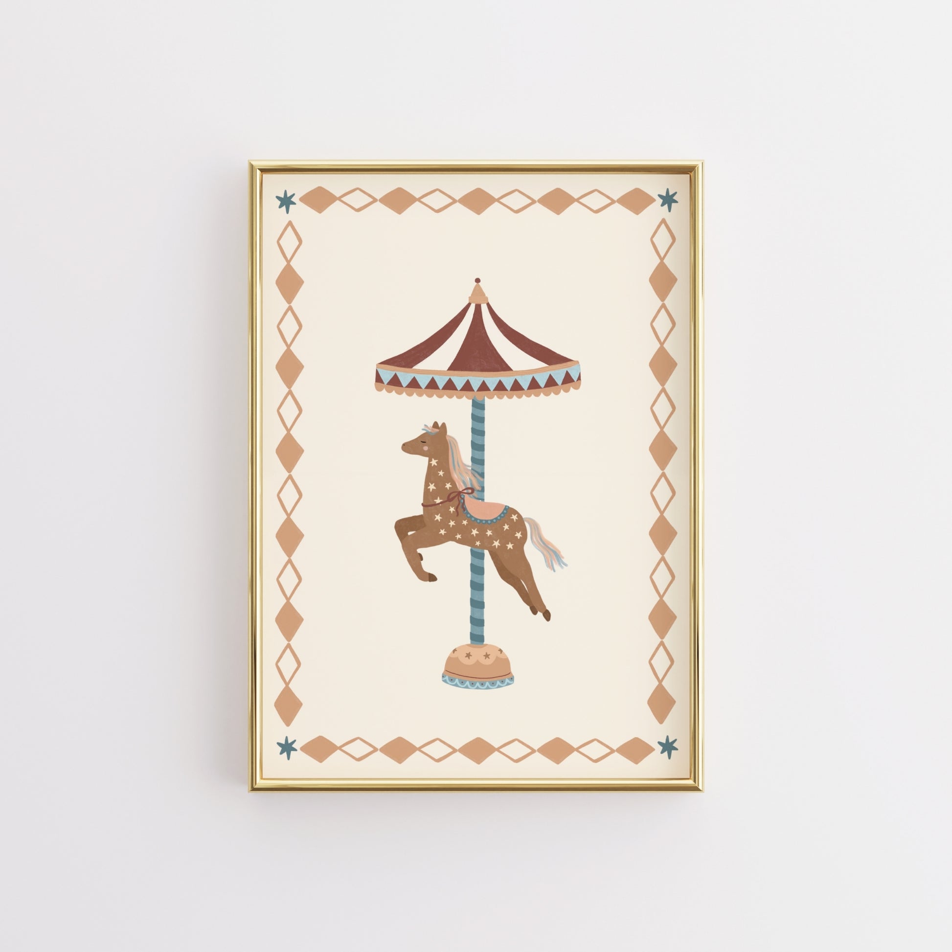 Carousel Horse Nursery Wall Art