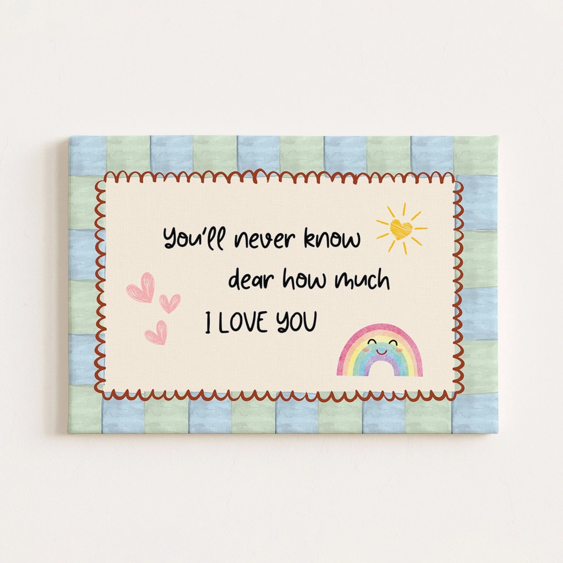 Cute Rainbow Canvas Wall Art