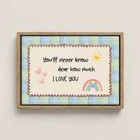 Cute Rainbow Canvas Wall Art