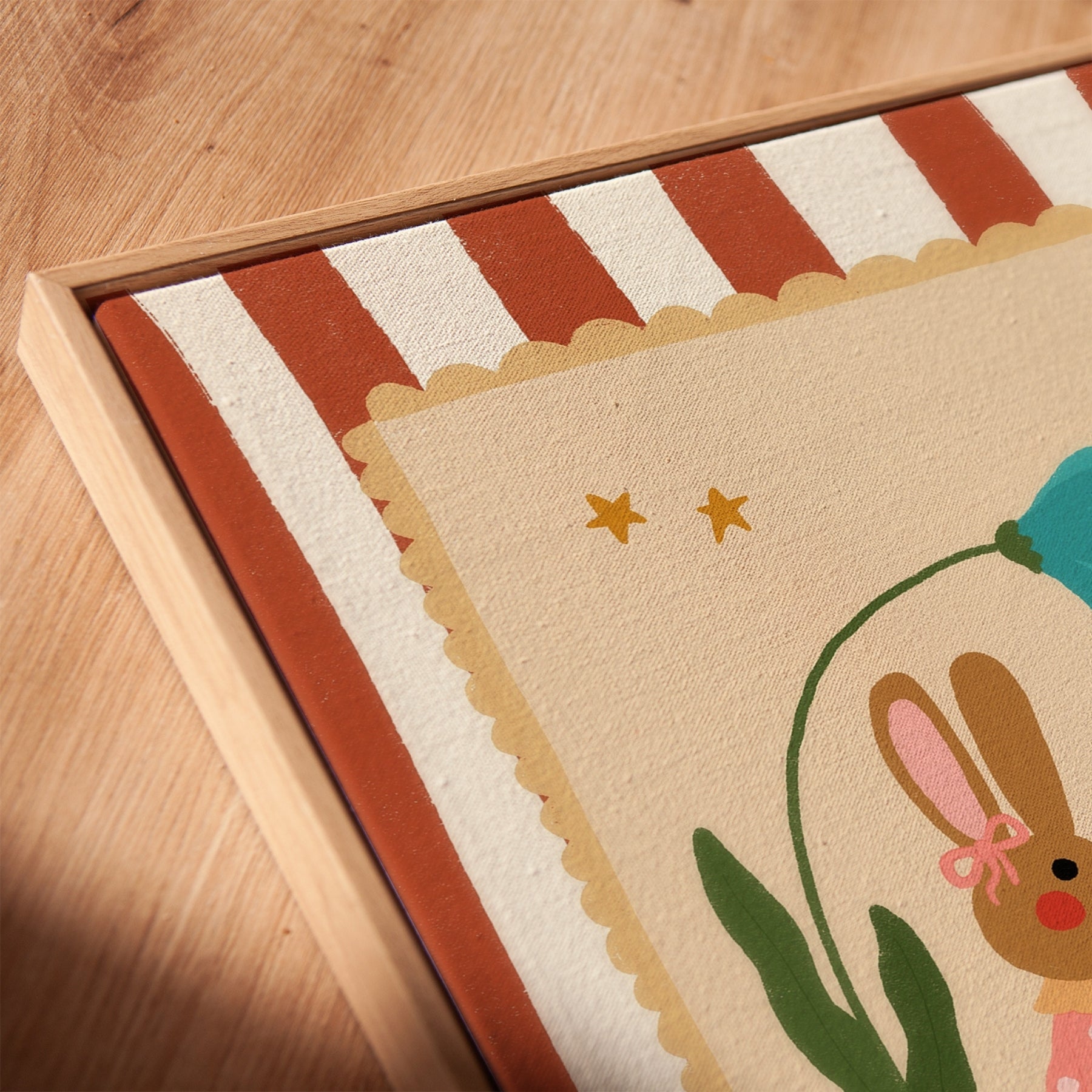 Best Friends Bunny and Mouse Nursery Canvas Print
