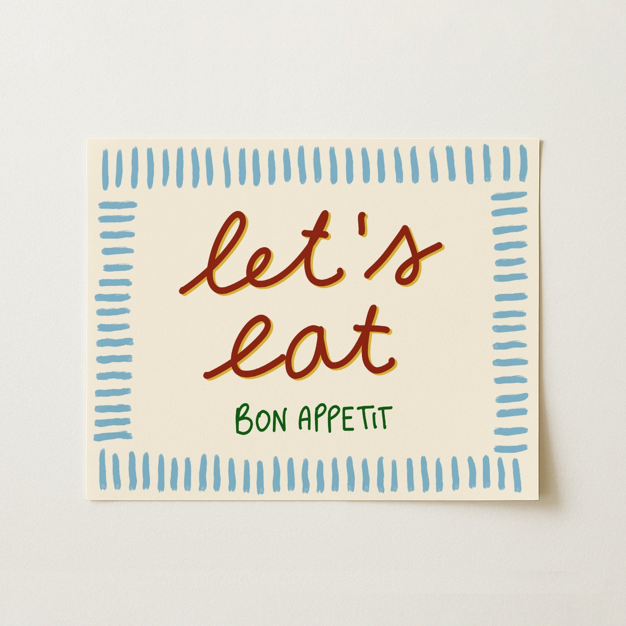 Arte murale "Let's Eat Kitchen"