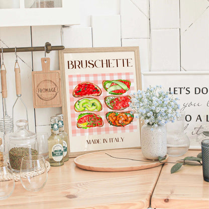 Bruschetta Wall Art – Italian Kitchen Decor