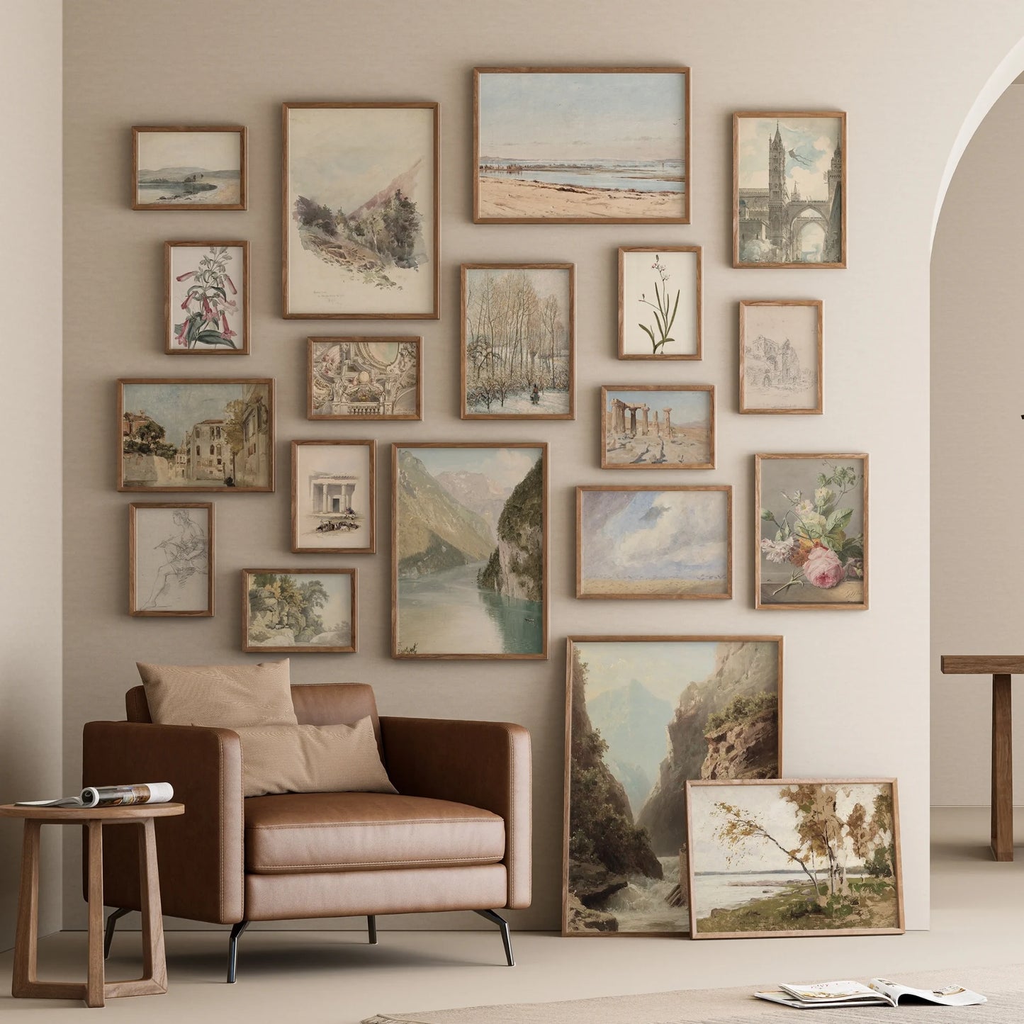 Neutral Summer Vintage Wall Art – 180 Aesthetic Digital Prints