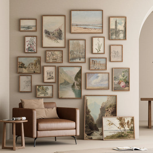 Neutral Summer Vintage Wall Art – 180 Aesthetic Digital Prints