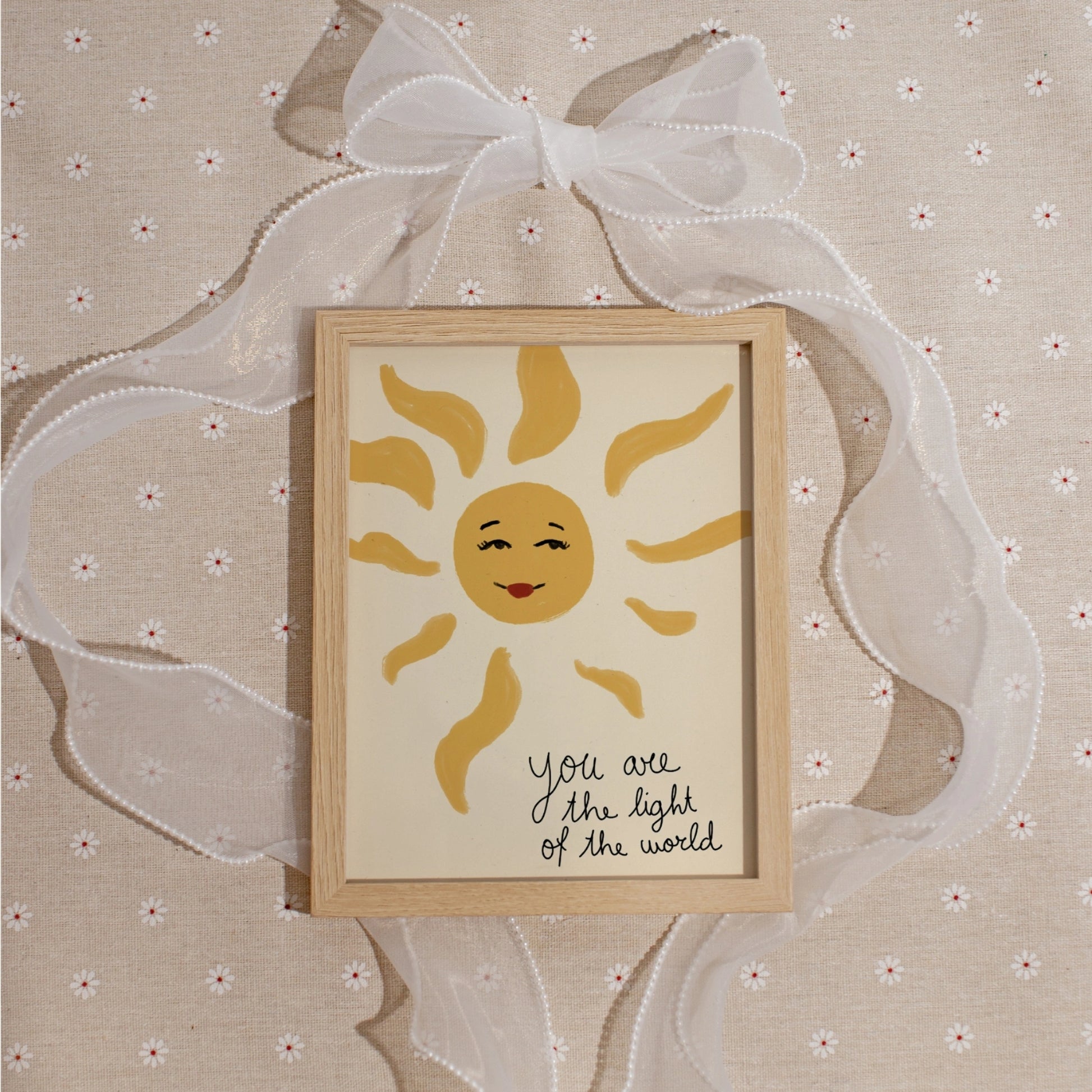 Poster vintage a righe per la cameretta dei bambini