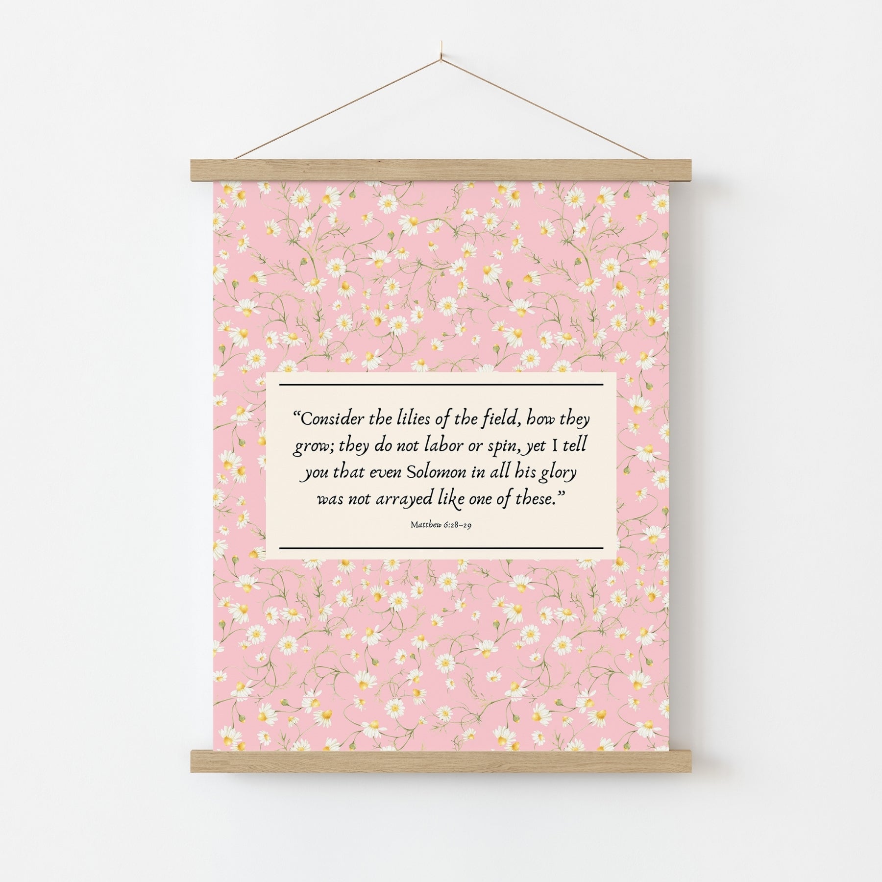 Pink Faith Art, Christian Wall Decor