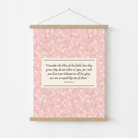 Pink Faith Art, Christian Wall Decor