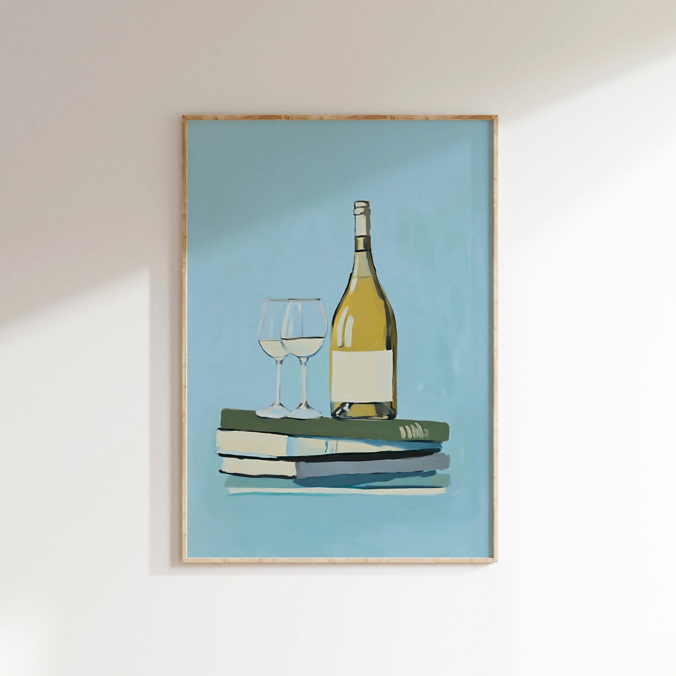 Books and Wine Wall Art – Cozy Book Lover Printable