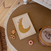 La Lune Beige Stripes – Nursery & kids wall art