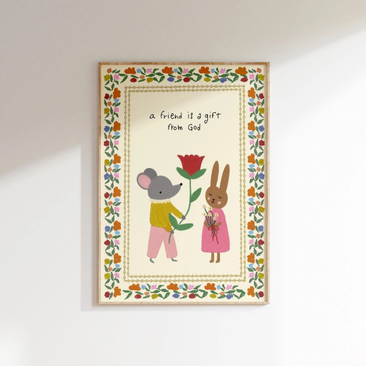 A Friend Is a Gift from God, Christian Nursery Decor