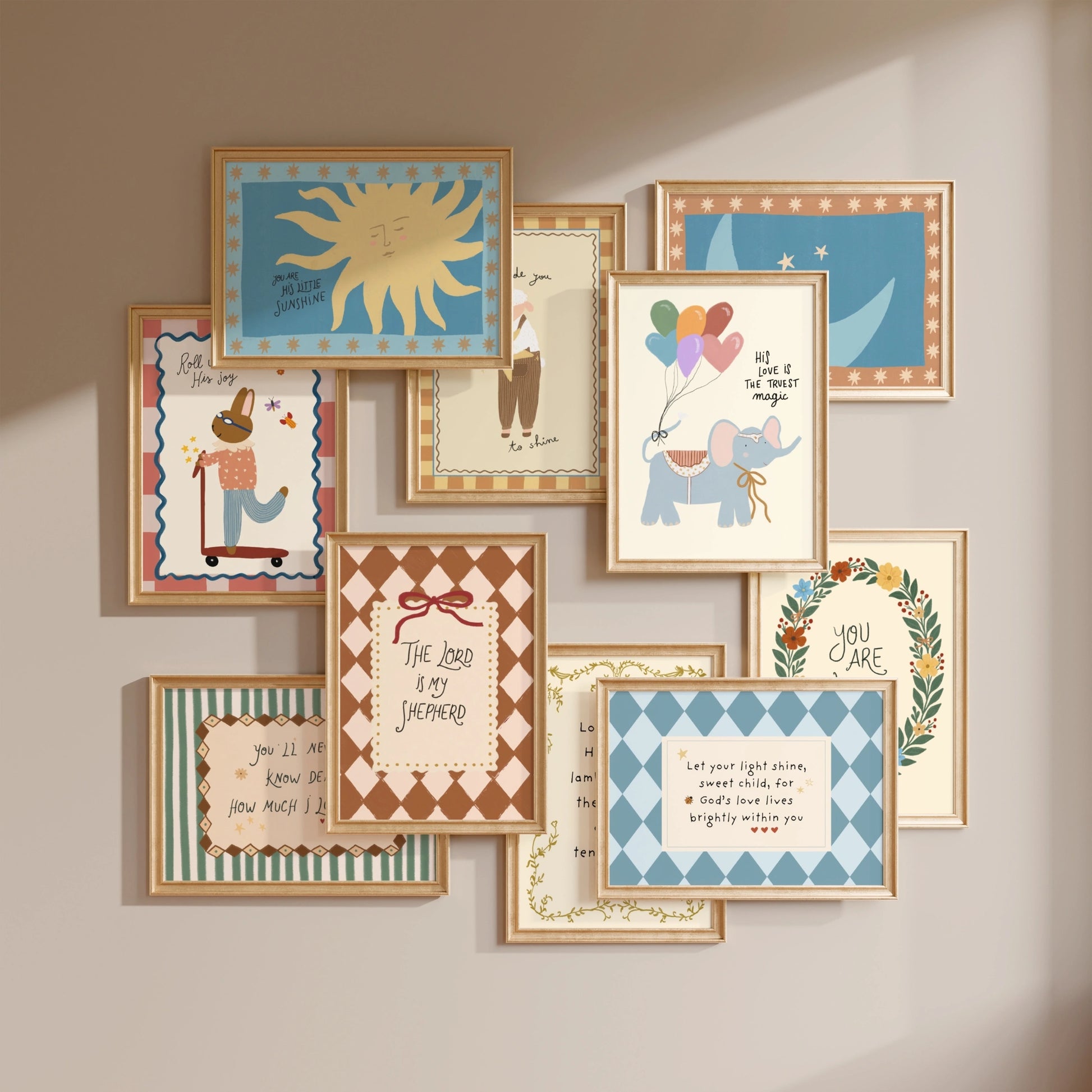 Handmade Christian Nursery, over 50 prints