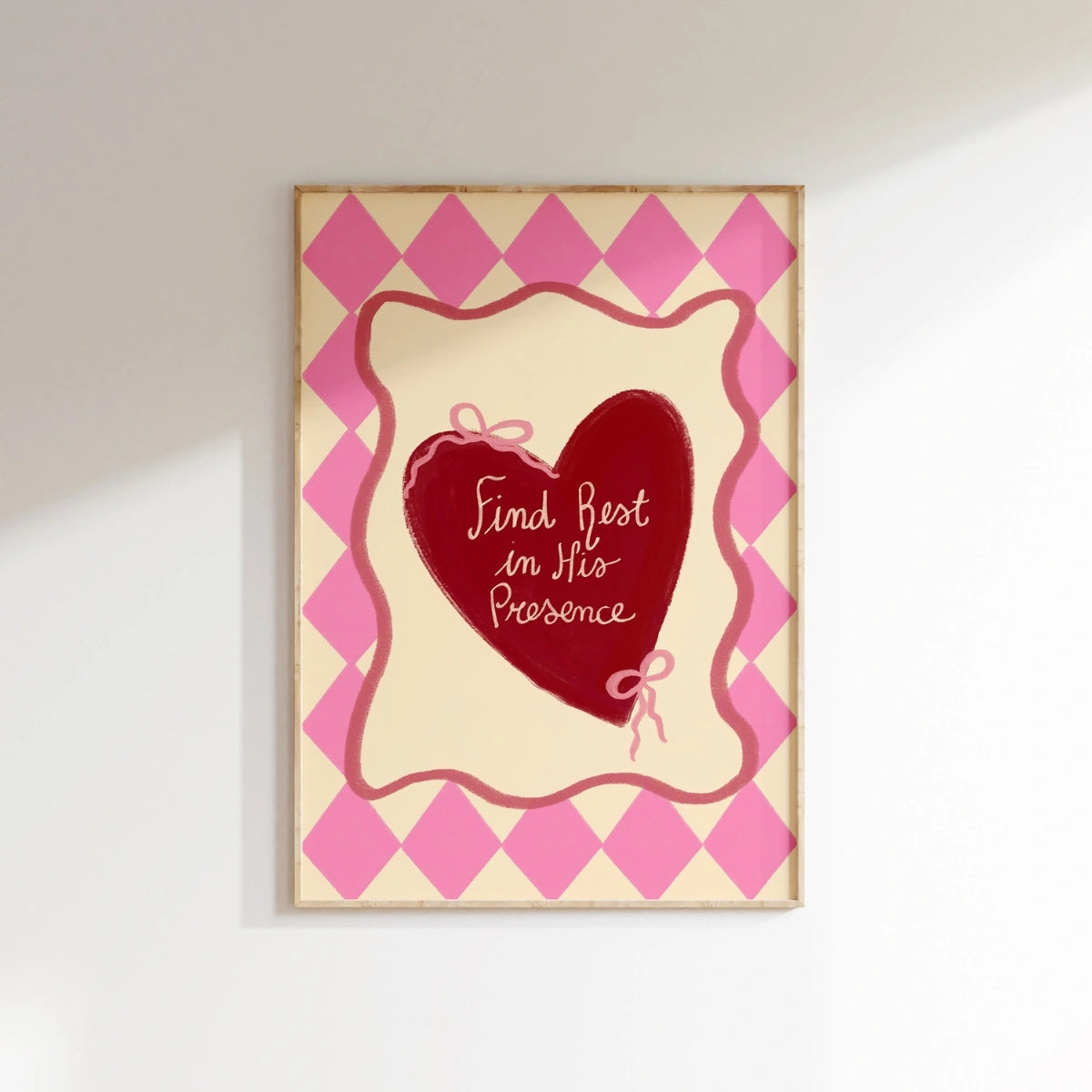 Pink Coquette Christian Decor, Christian Wall Decor