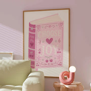 Choose Joy Book – Bookish Wall Art
