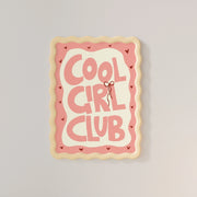 Cool Girl Club Wavy Lettering – Nursery & Kids Wall Art