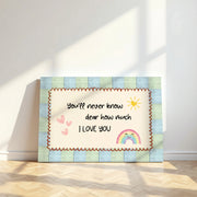 Cute Rainbow – Nursery & Kids Canvas Wall Art