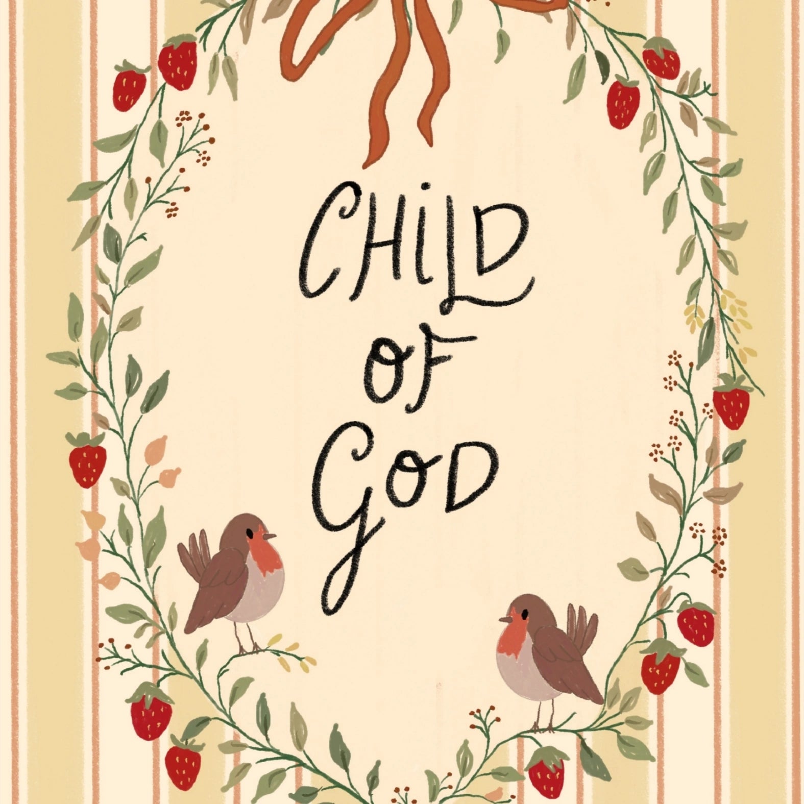 Décoration murale chrétienne pour chambre d'enfant « Enfant de Dieu »