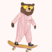 Skater Bear – Nursery & kids wall art