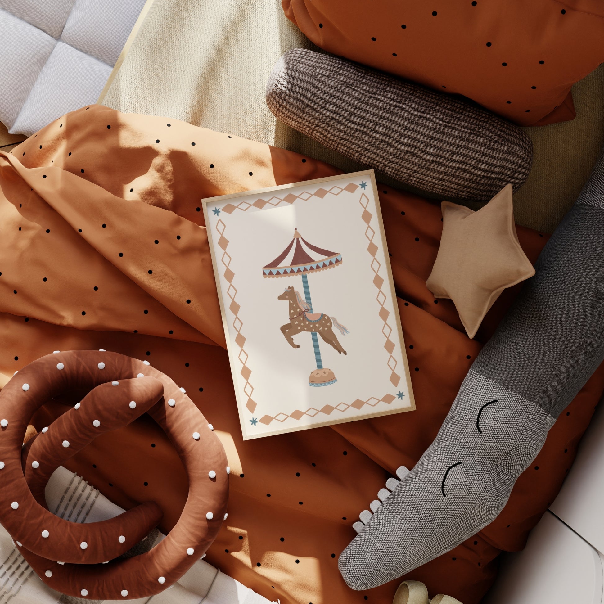 Carousel Horse Nursery Wall Art