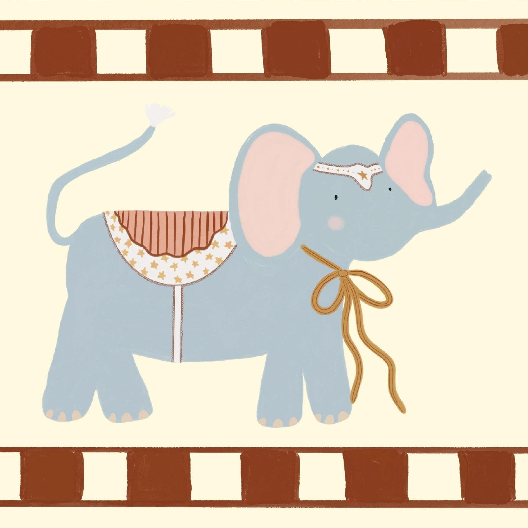 Arte murale vintage del circo