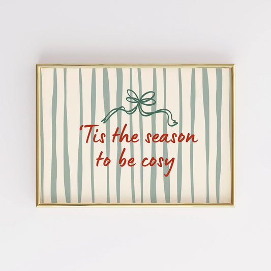 Tis the Season – Cozy Christmas Wall Art Print