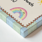 Cute Rainbow – Nursery & Kids Canvas Wall Art