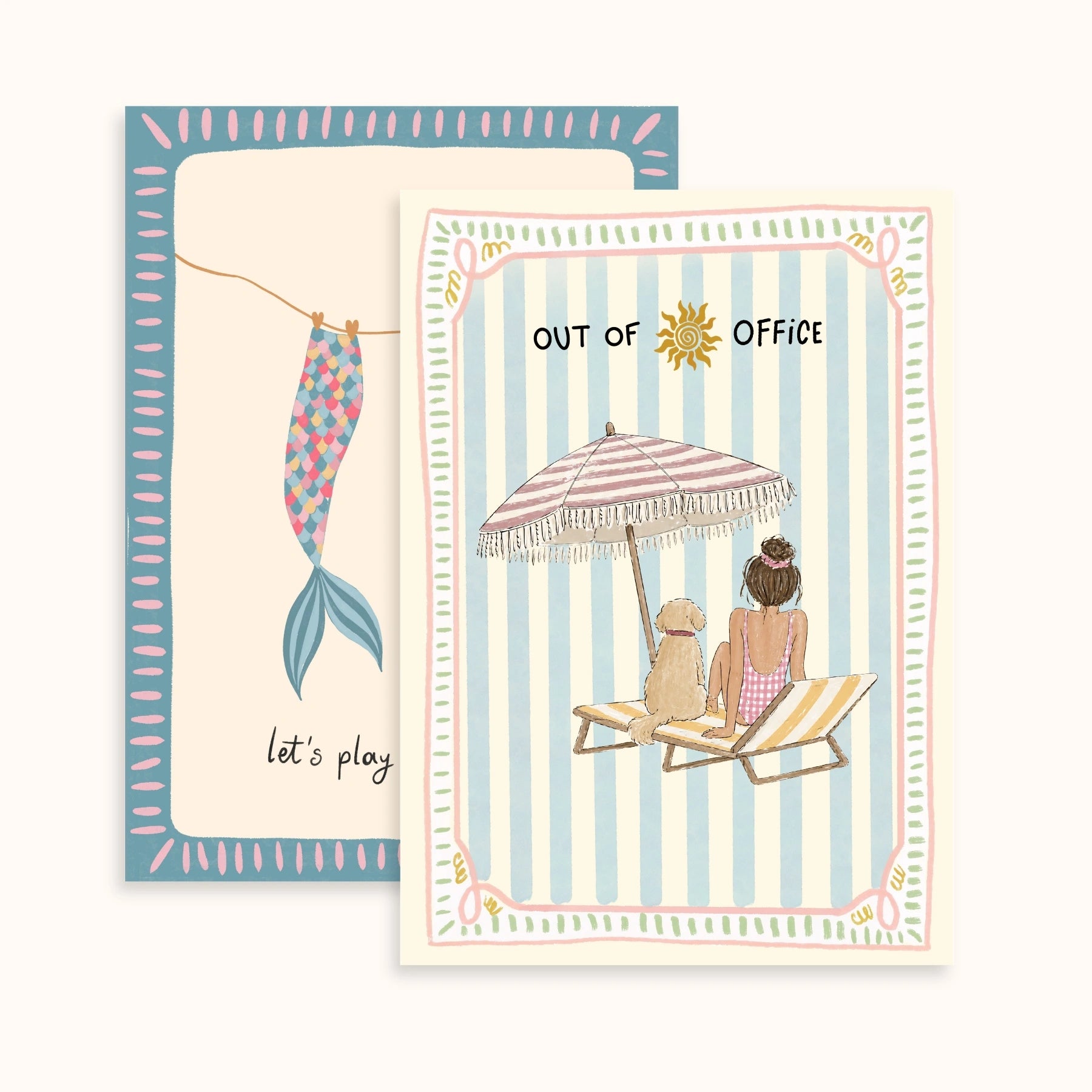 Beachy Coastal Wall Art Set of 2