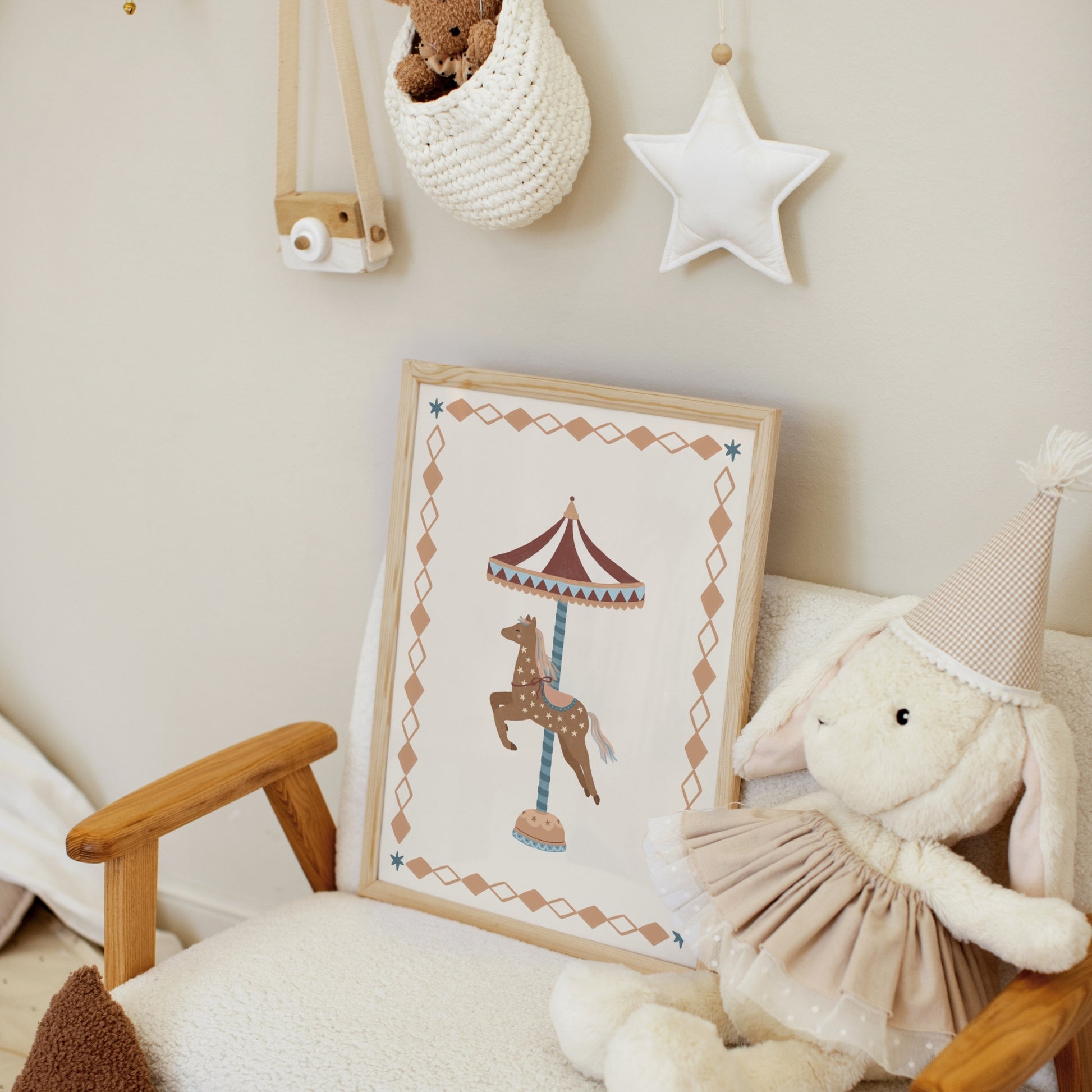 Carousel Horse Nursery Wall Art