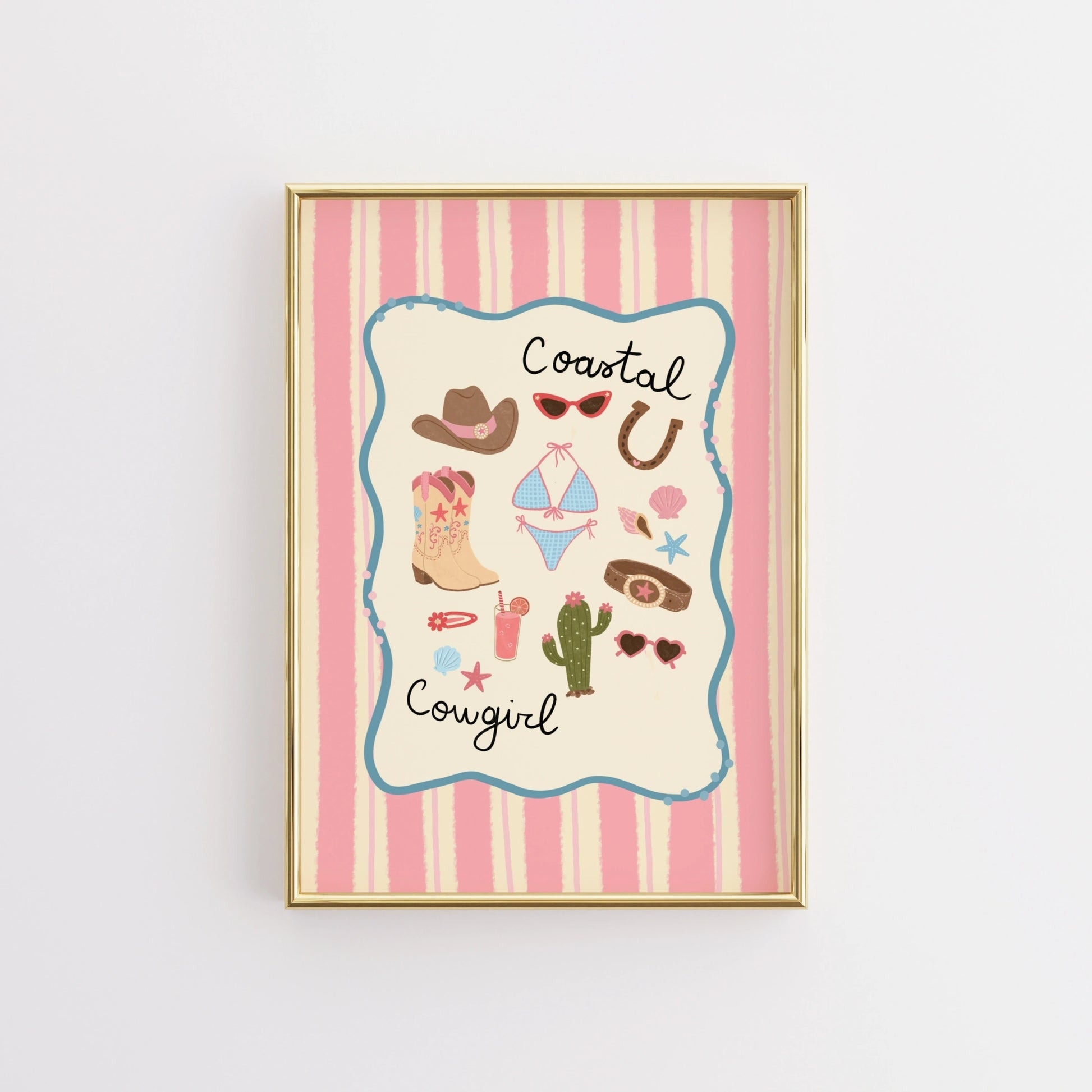Coastal Cowgirl Wall Art