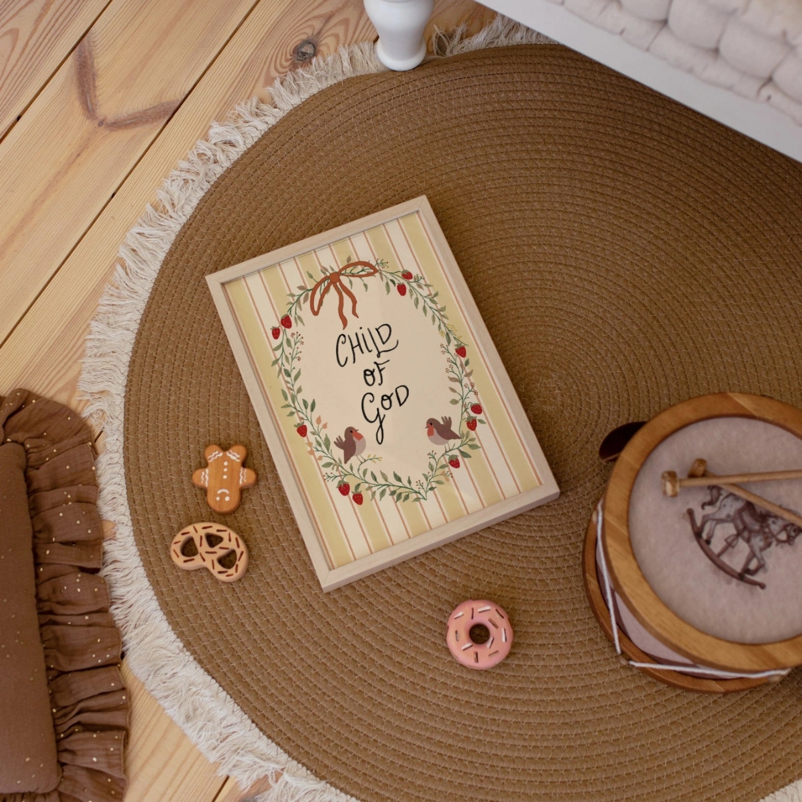 Décoration murale chrétienne pour chambre d'enfant « Enfant de Dieu »