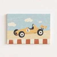 Race Car Nursery Canvas Print