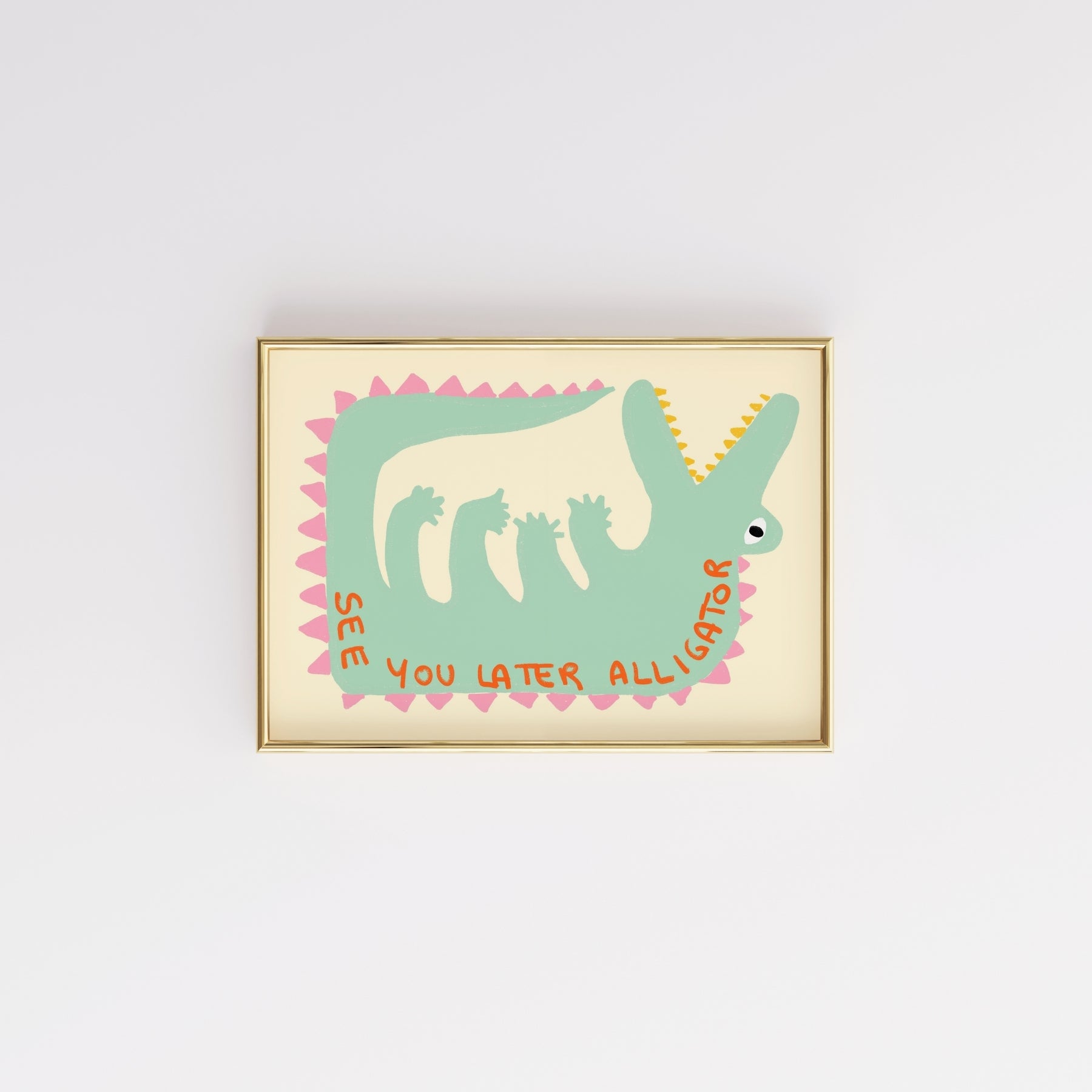 À plus tard Alligator – Décoration murale amusante pour enfants