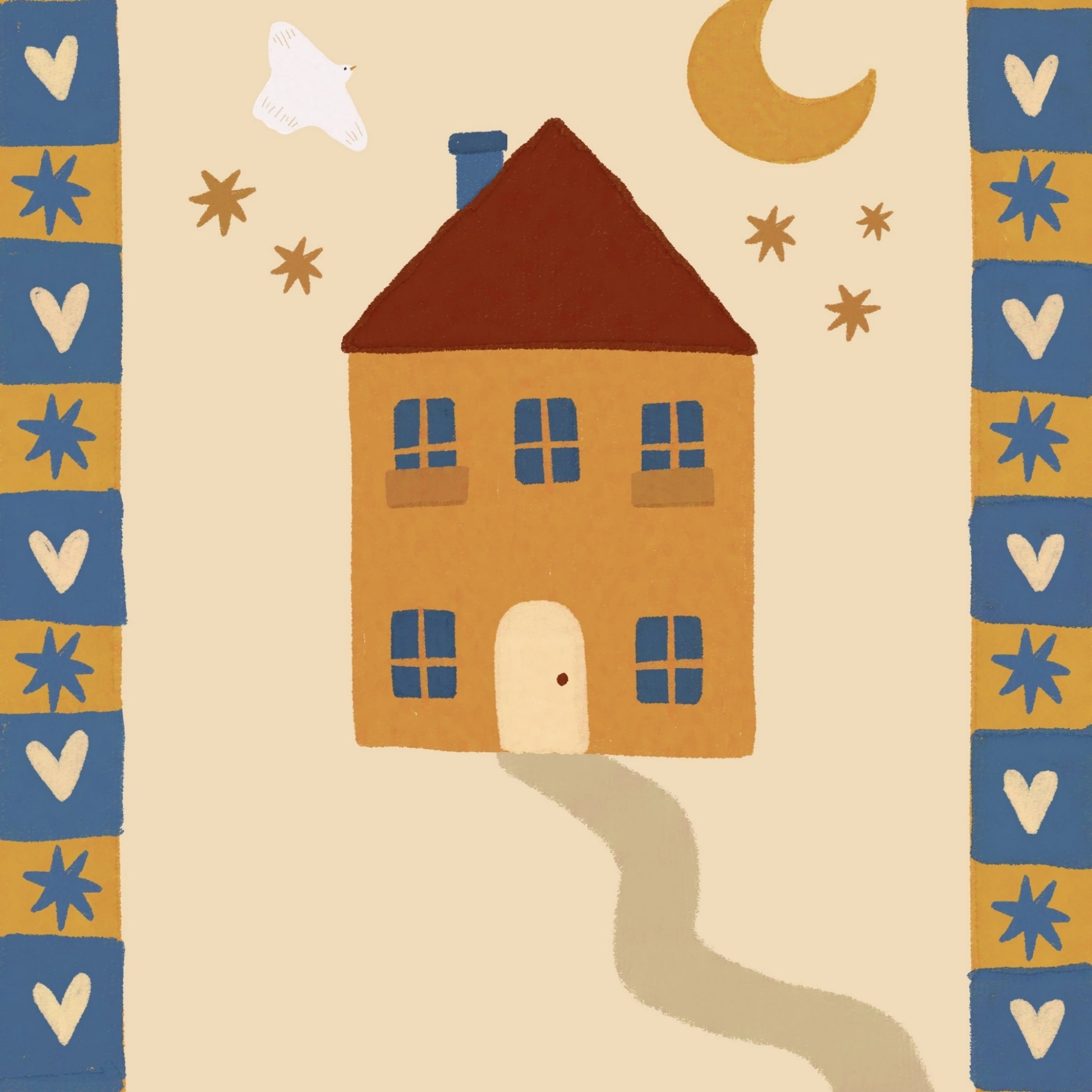 Stampa per la cameretta dei piccoli sognatori