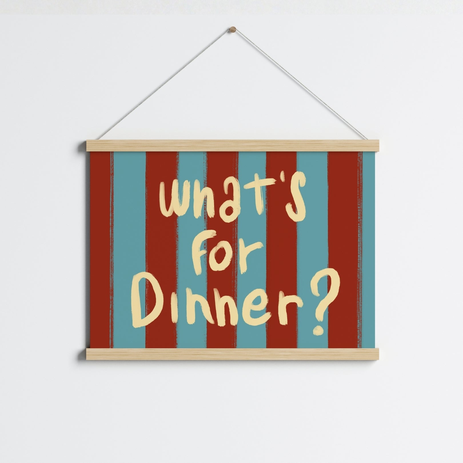 Menu du dîner, Décoration murale de cuisine