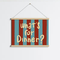Menu du dîner, Décoration murale de cuisine