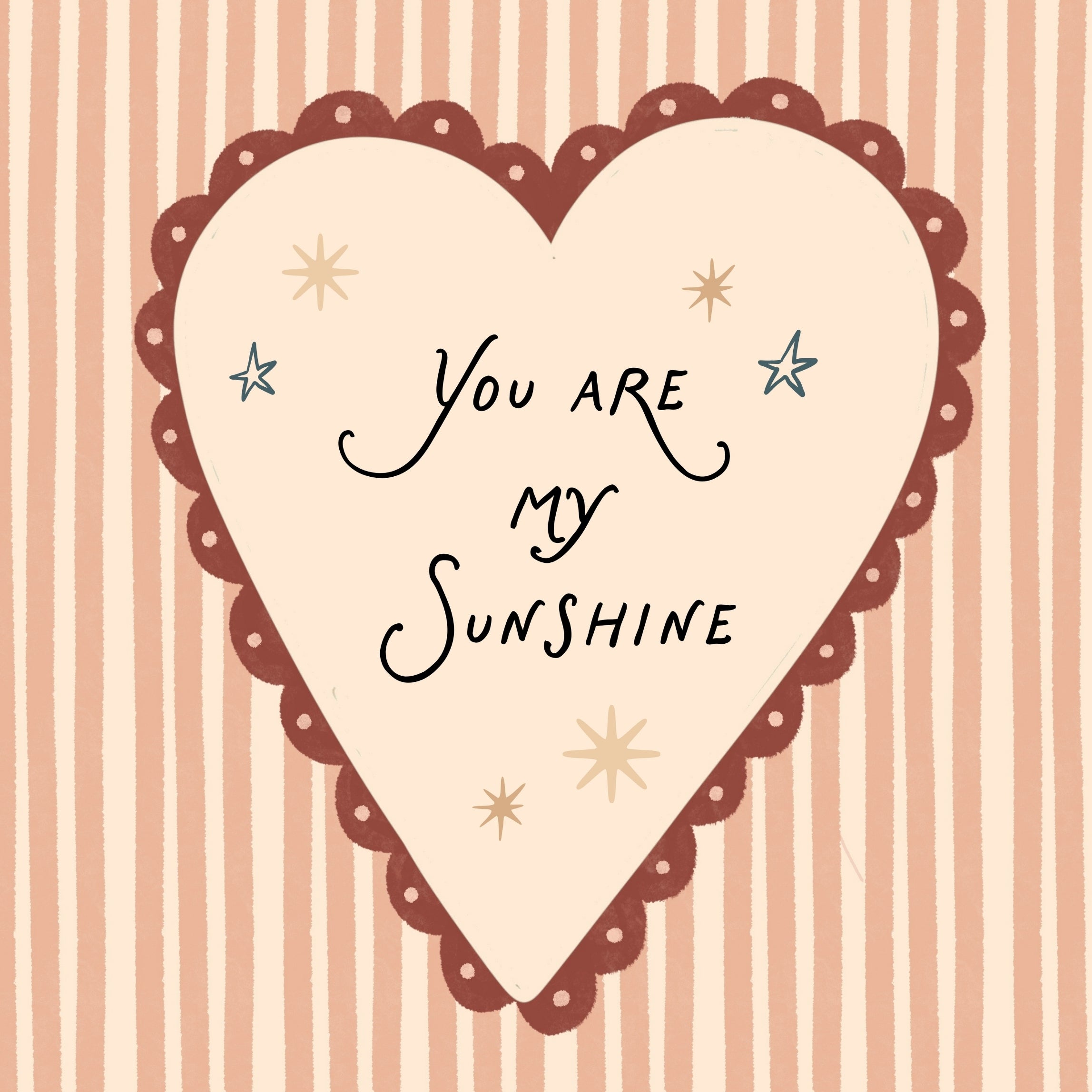 Stampa da parete per bambini con frase dolce