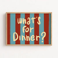 Menu du dîner, Décoration murale de cuisine